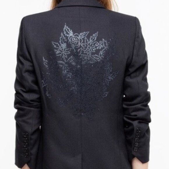 ZADIG & VOLTAIRE VICTOR BIS SKULl Black Size 36 - Picture 2 of 13